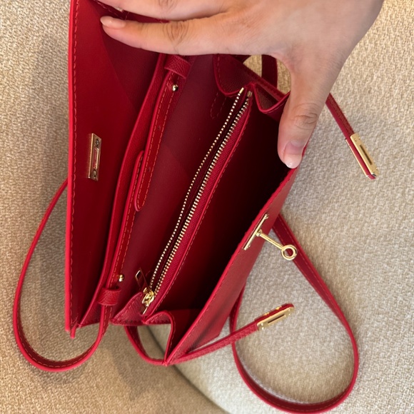 Handmade long wallet clutch crossbody bag - Picture 4 of 5